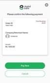 Teen Patti Lucky deposit confirmation screen showing amount order ID and Pay Now button